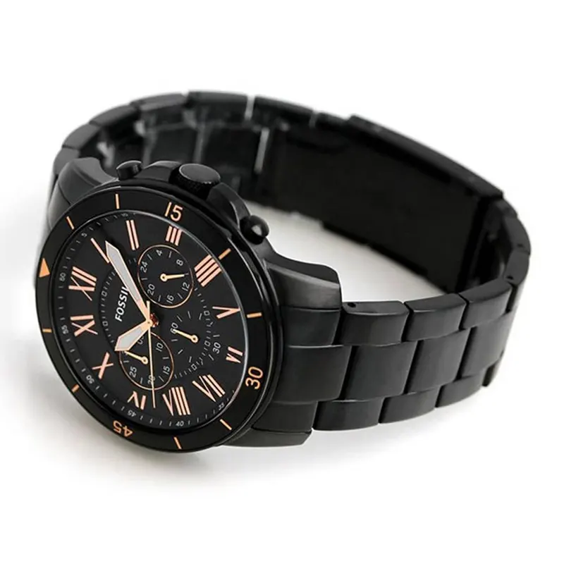 Fossil Sporty Grant Chronograph Black Dial Men's Watch  FS5374